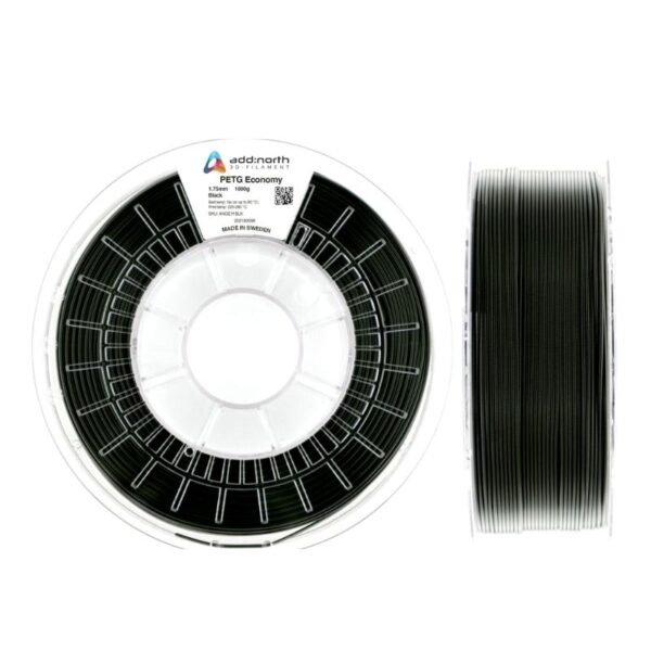 PETG economy black 3D Printing Filament - The Best Choice for Filaments in Cyprus - Easy-to-Use Material