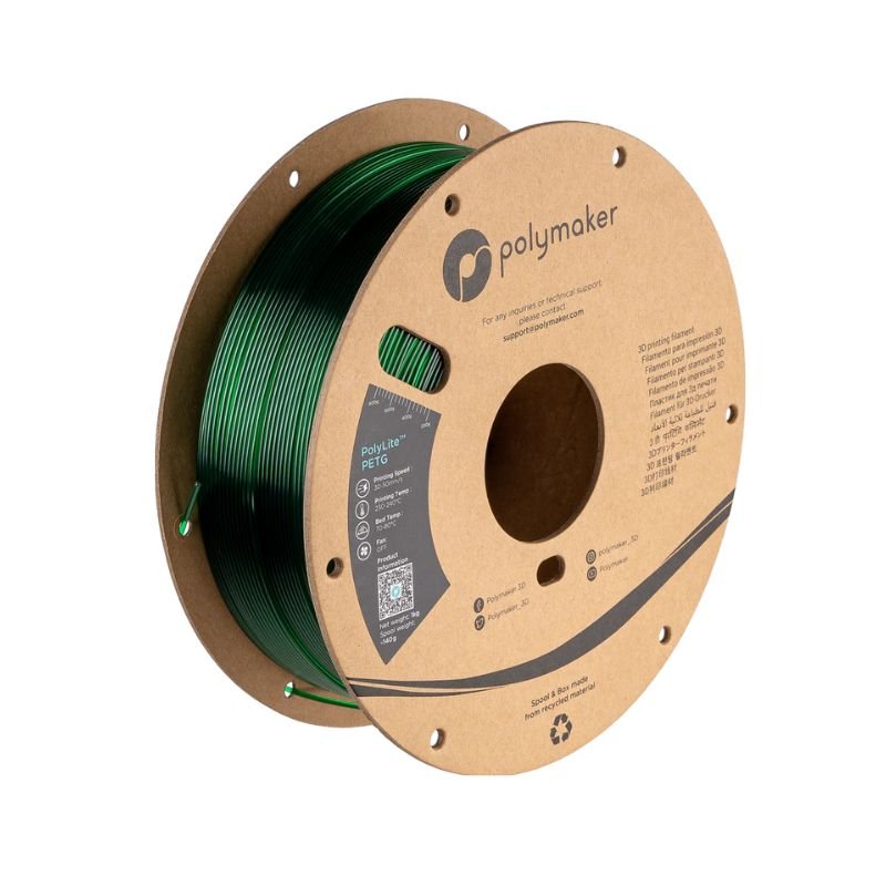 Polymaker PETG Transluscent Green Cyprus Polymaker PETG Transluscent Green Cyprus