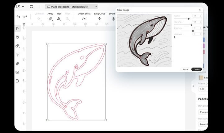Creality Falcon A1 Pro trace drawings handwriting laser engraving