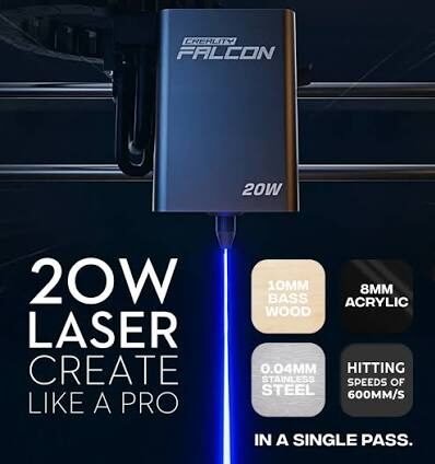 Creality Falcon A1 Pro 20W diode laser cutting and engraving