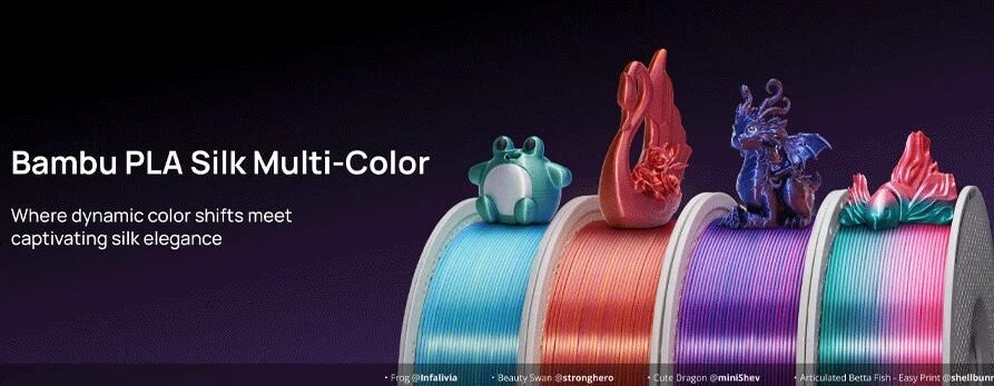 Bambu PLA Silk Multi Colour Bambu PLA Silk Multi Colour